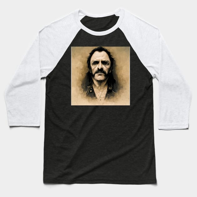 Dark Lemmy Baseball T-Shirt by The Bark Side